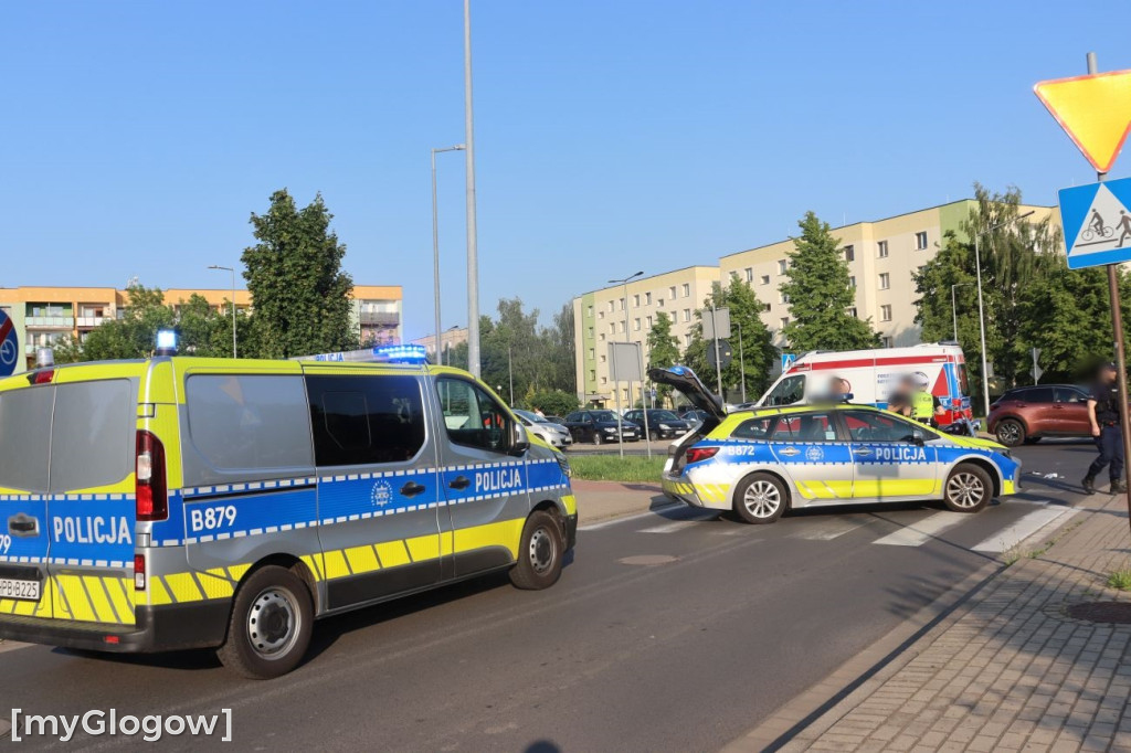 Wypadek motocyklisty na Folwarcznej