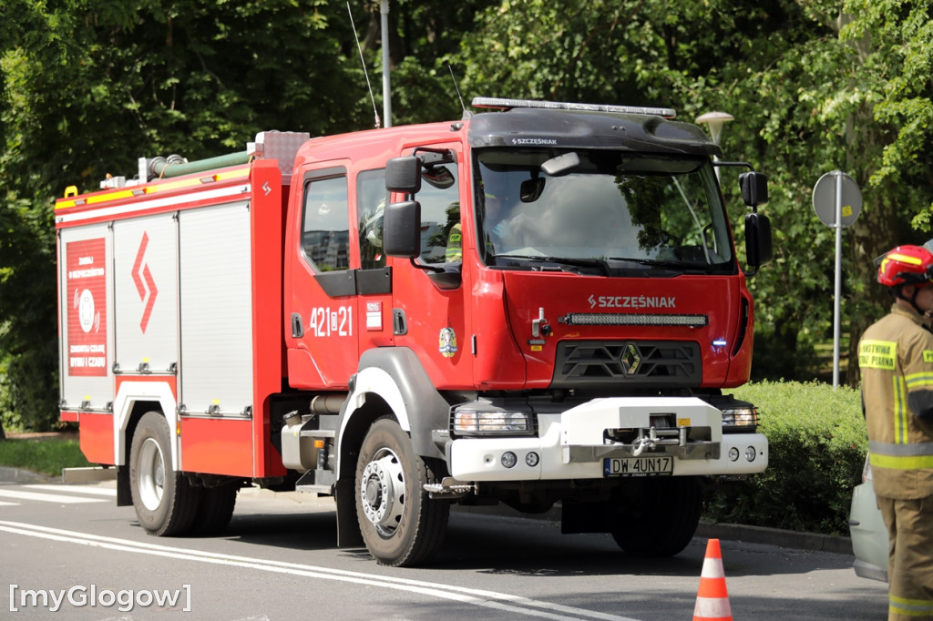 Kolizja na skrzyżowaniu w Głogowie