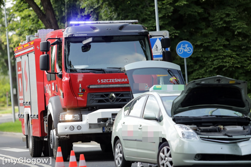 Kolizja na skrzyżowaniu w Głogowie