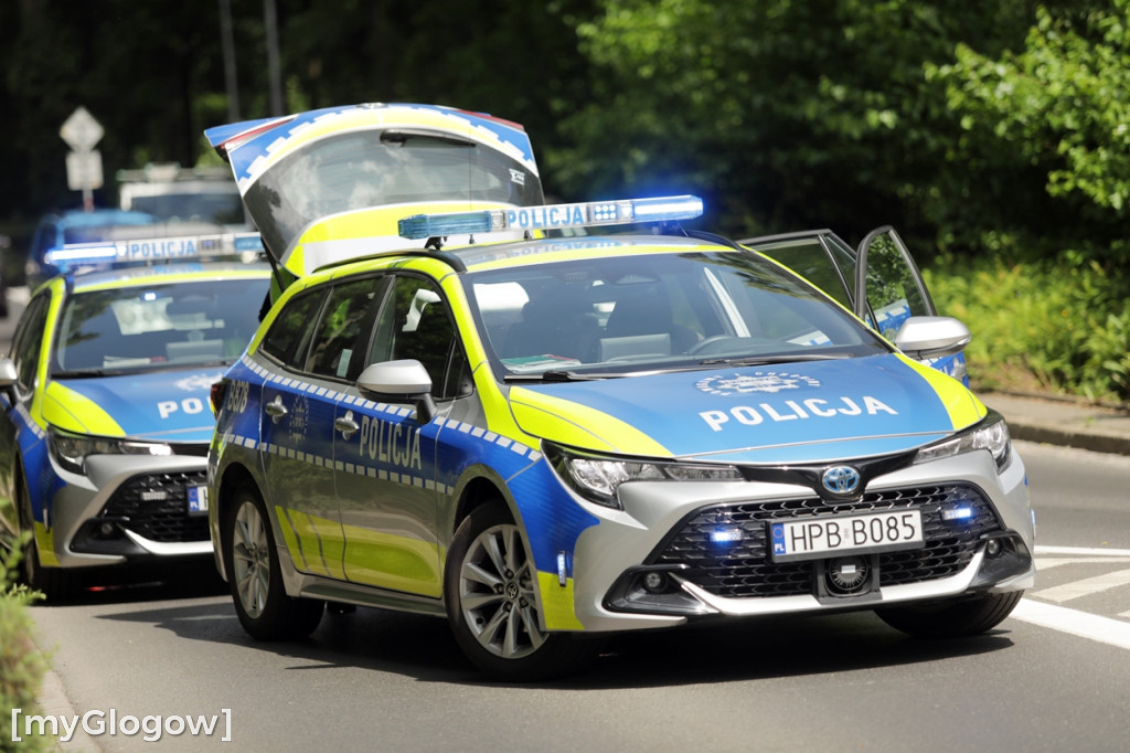Kolizja na skrzyżowaniu w Głogowie