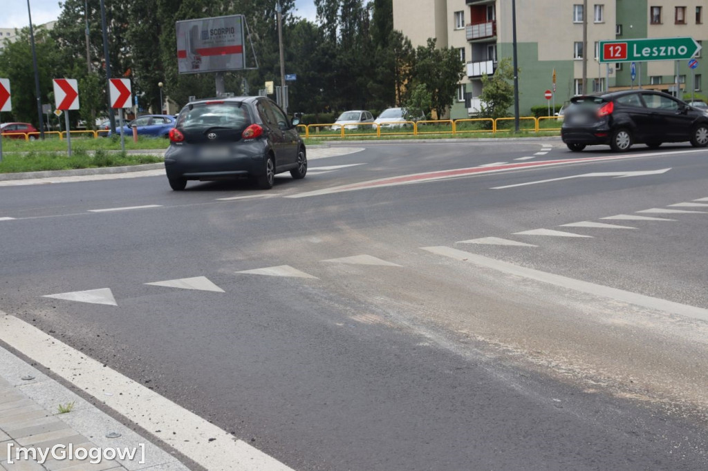 Plama na ulicach Głogowa