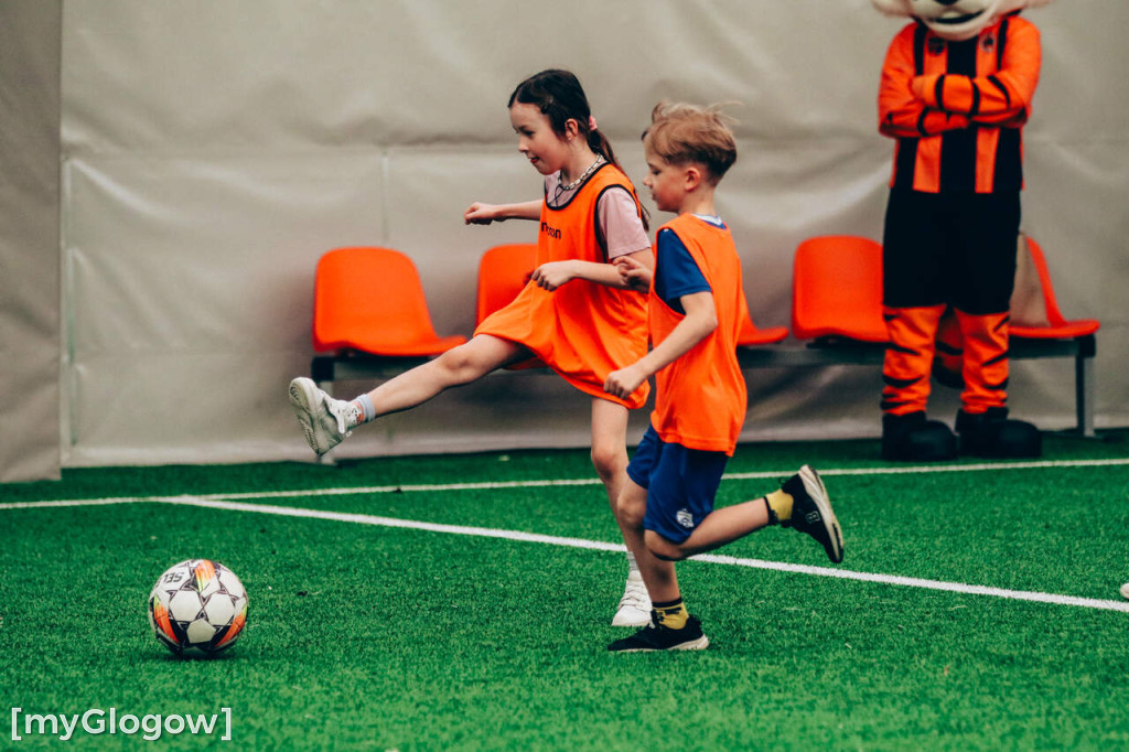 Trening Chrobrego w SP 12 w Głogowie