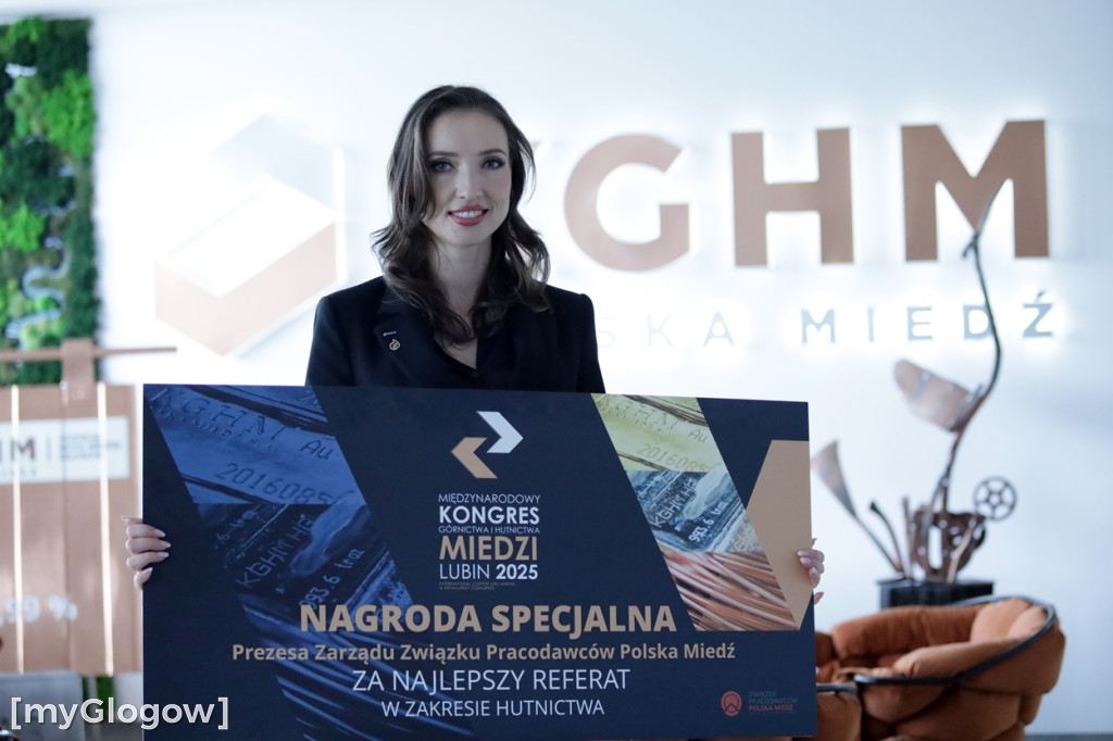 Roksana Urbaniak z Huty Miedzi Głogów nagrodzona