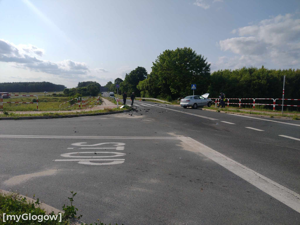 Wypadek na wiadukcie koło Gaików