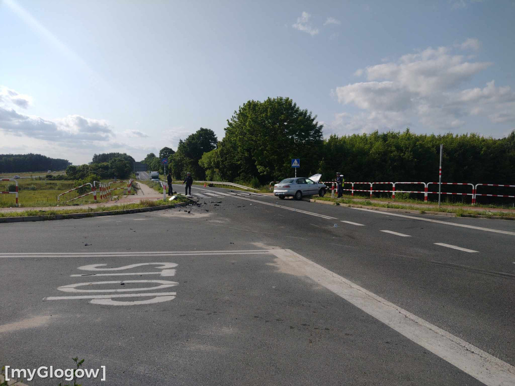 Wypadek na wiadukcie koło Gaików
