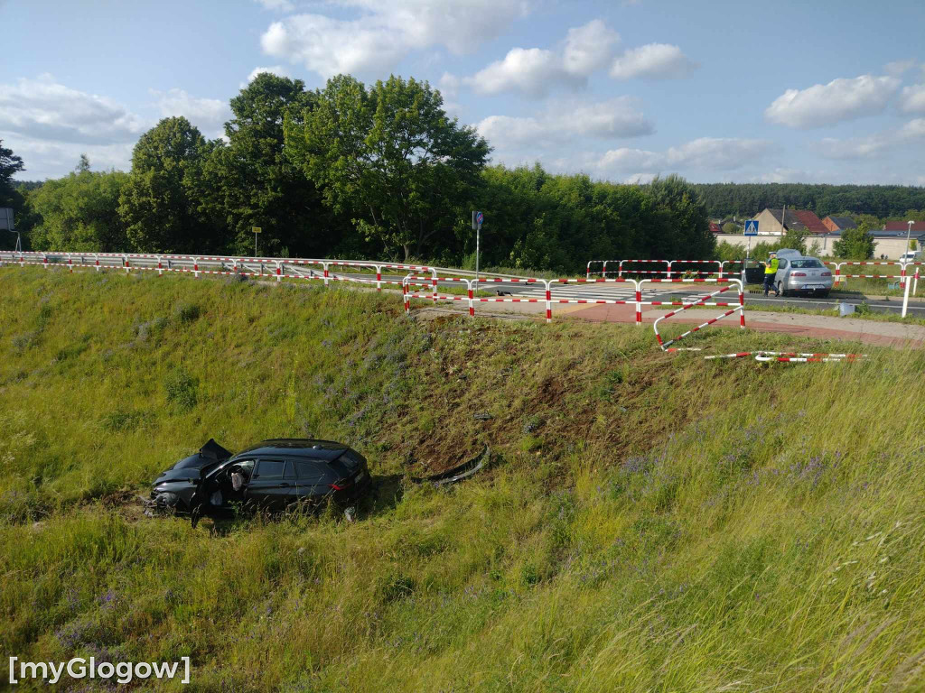 Wypadek na wiadukcie koło Gaików