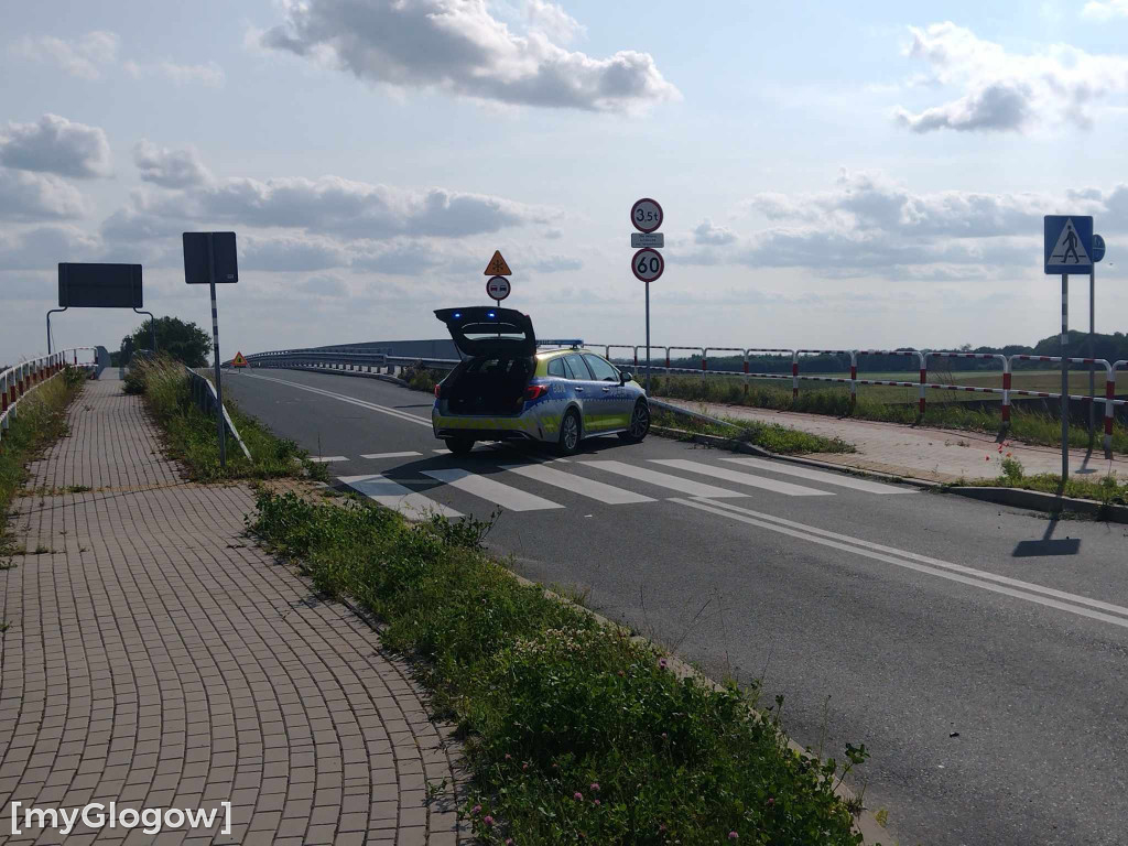 Wypadek na wiadukcie koło Gaików