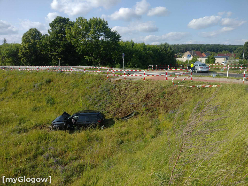 Wypadek na wiadukcie koło Gaików