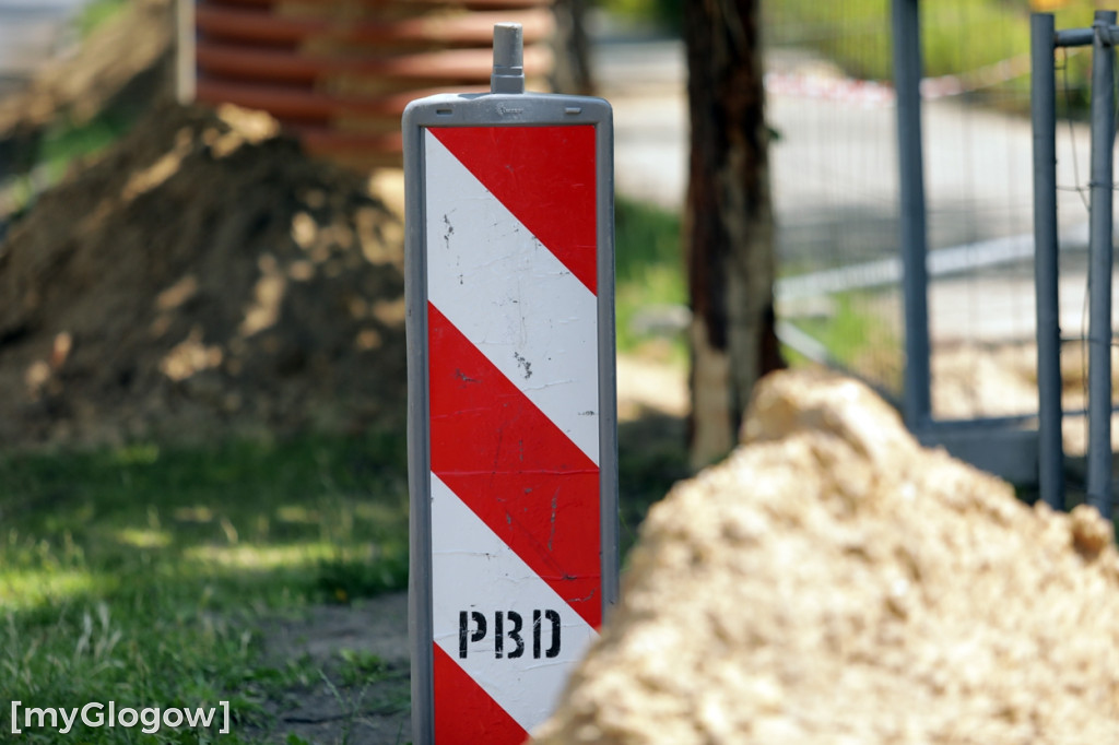 Trwają prace na ulicy Sikorskiego w Głogowie