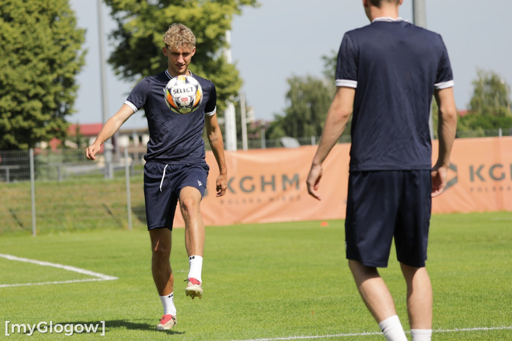 Pierwszy trening piłkarzy Chrobrego Głogów
