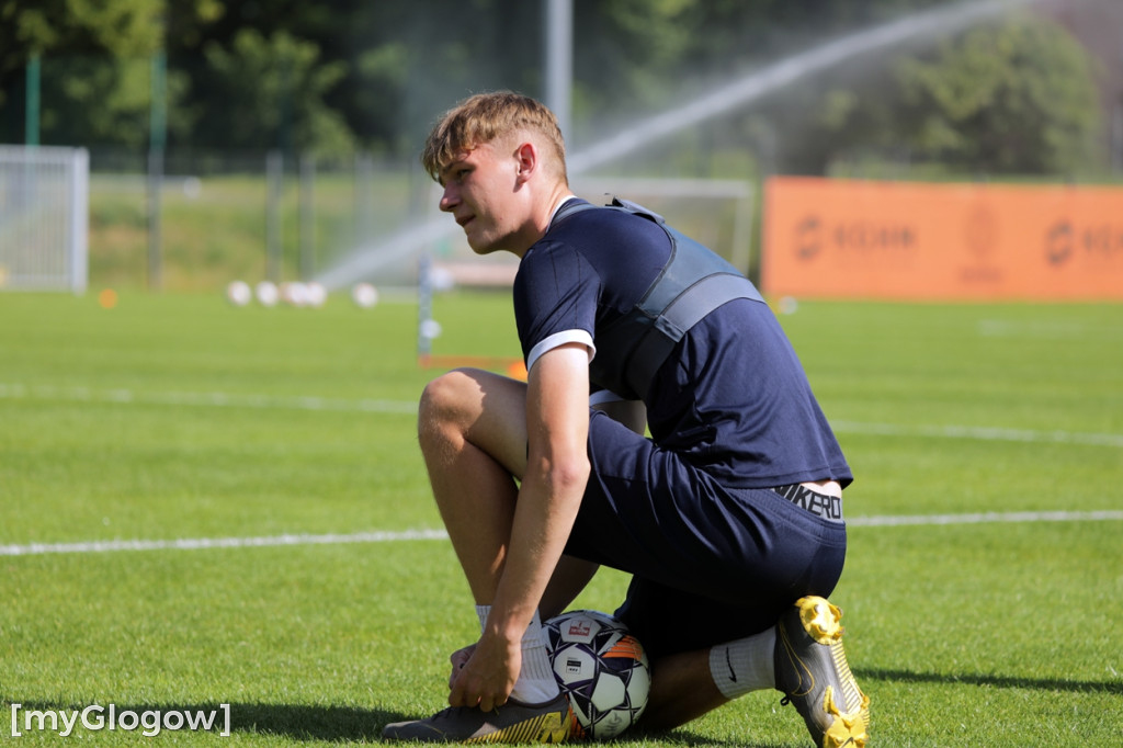Pierwszy trening piłkarzy Chrobrego Głogów