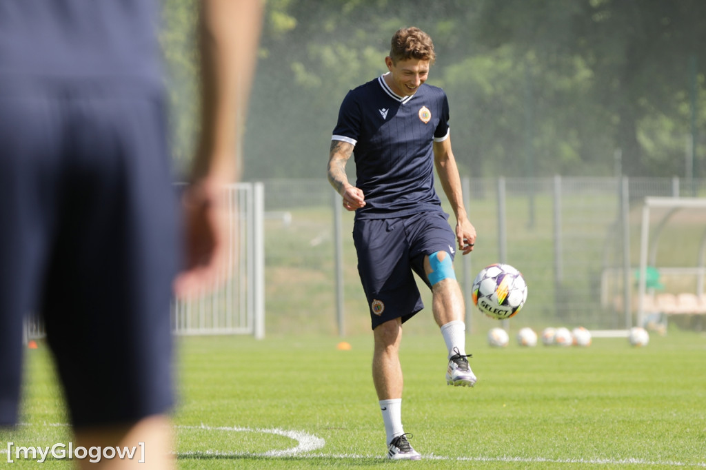Pierwszy trening piłkarzy Chrobrego Głogów