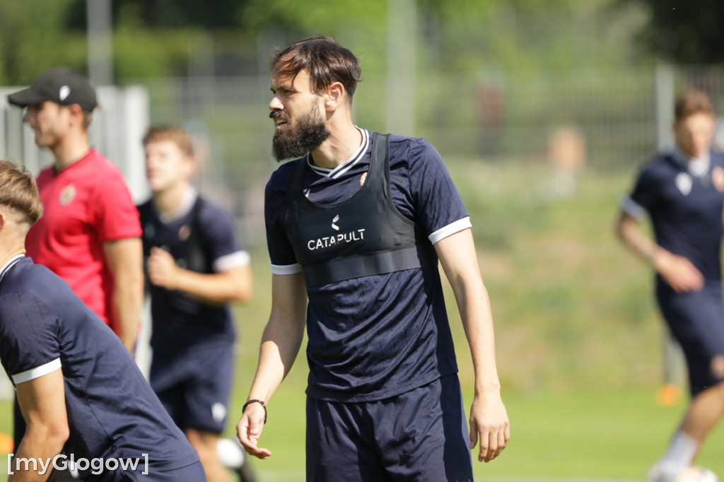 Pierwszy trening piłkarzy Chrobrego Głogów