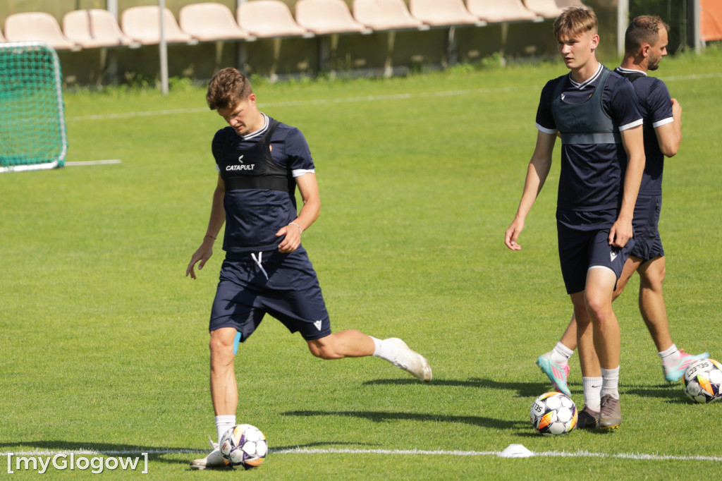 Pierwszy trening piłkarzy Chrobrego Głogów