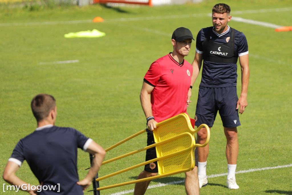 Pierwszy trening piłkarzy Chrobrego Głogów
