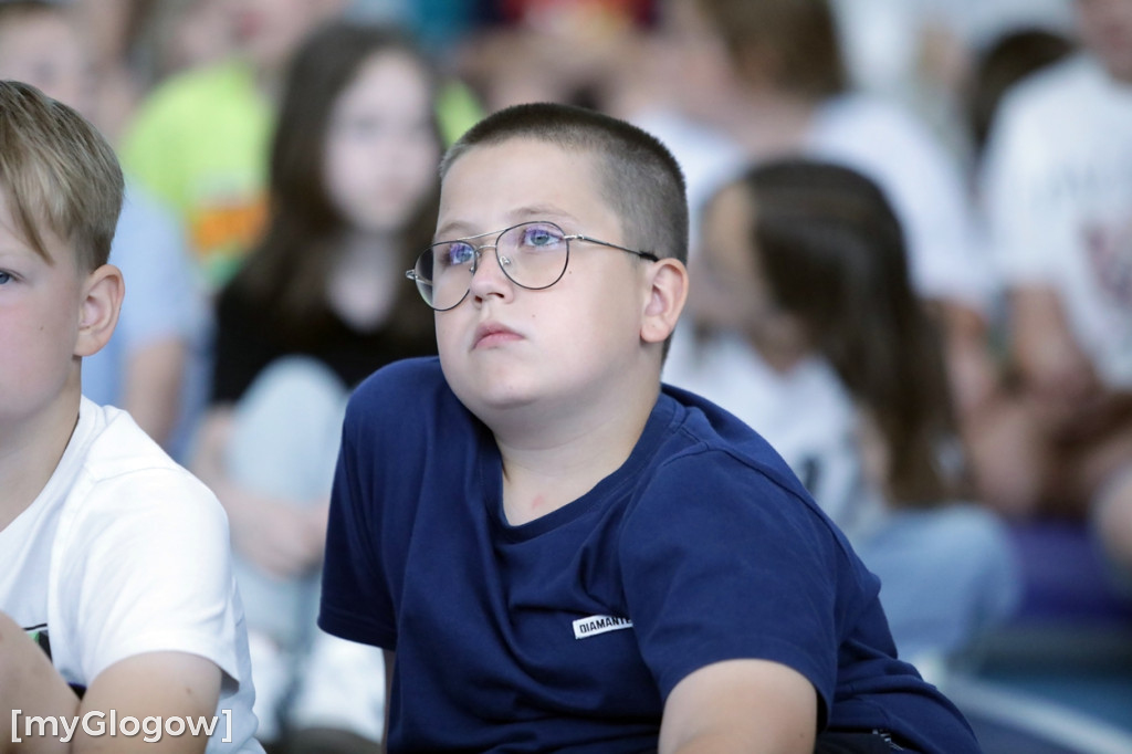 Dzieci były zachwycone medalem i zajęciami