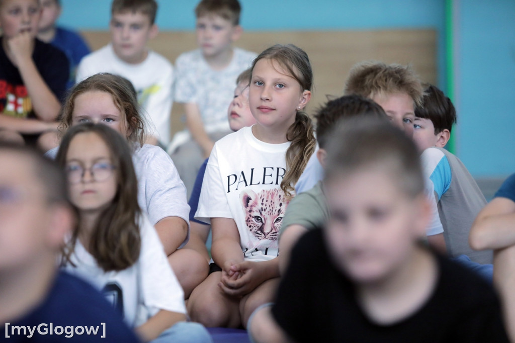 Dzieci były zachwycone medalem i zajęciami