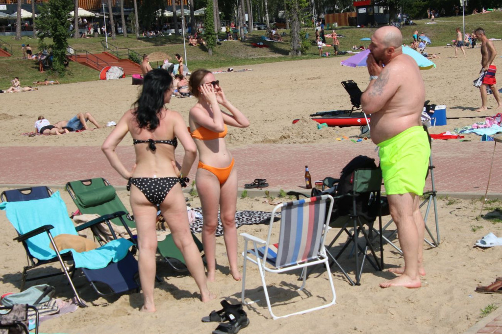 Tłumy na plaży
