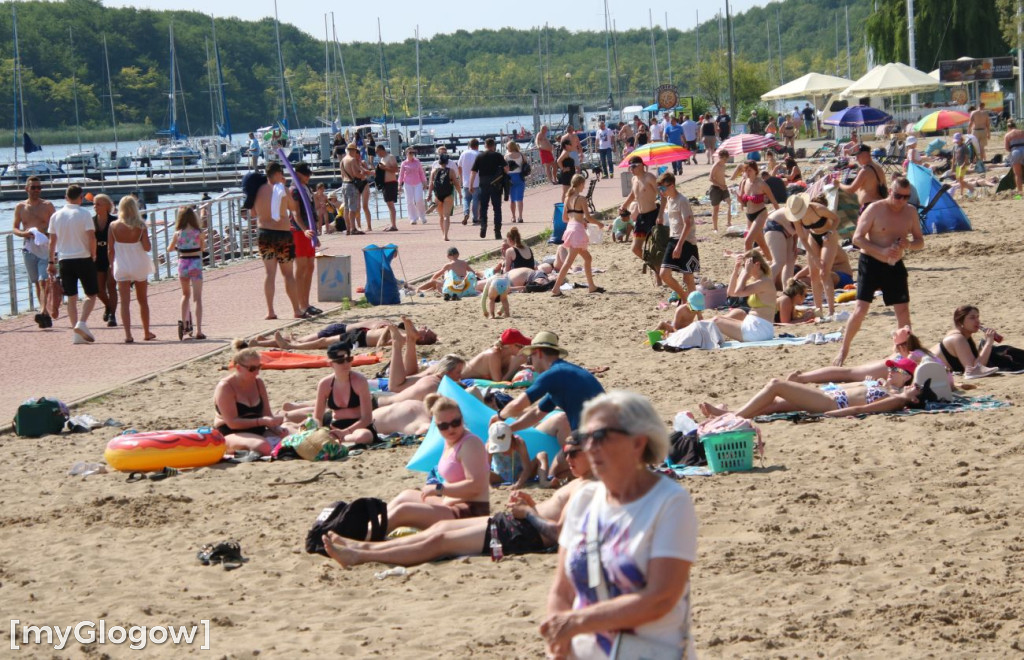 Tłumy na plaży