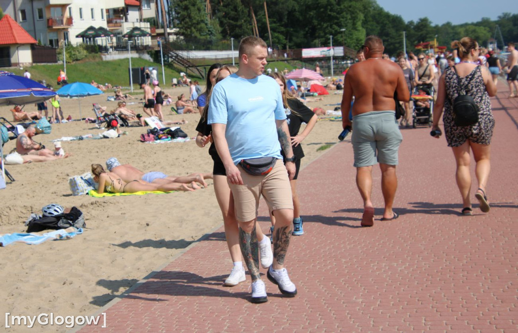 Tłumy na plaży