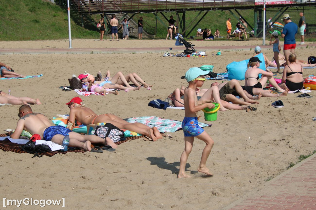 Tłumy na plaży