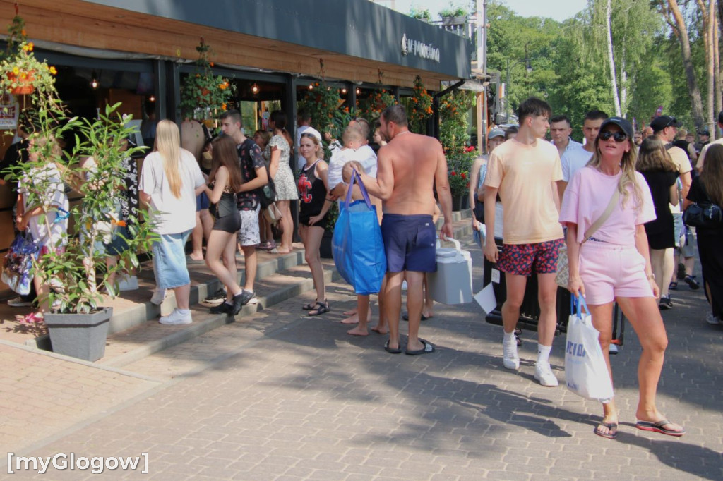 Tłumy na plaży