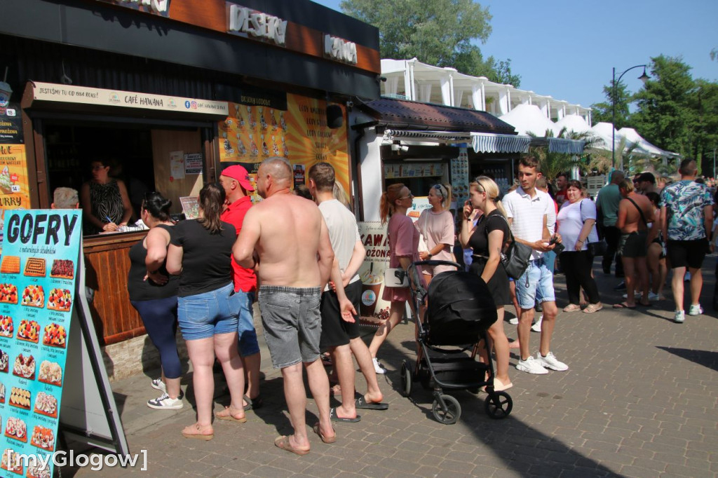 Tłumy na plaży