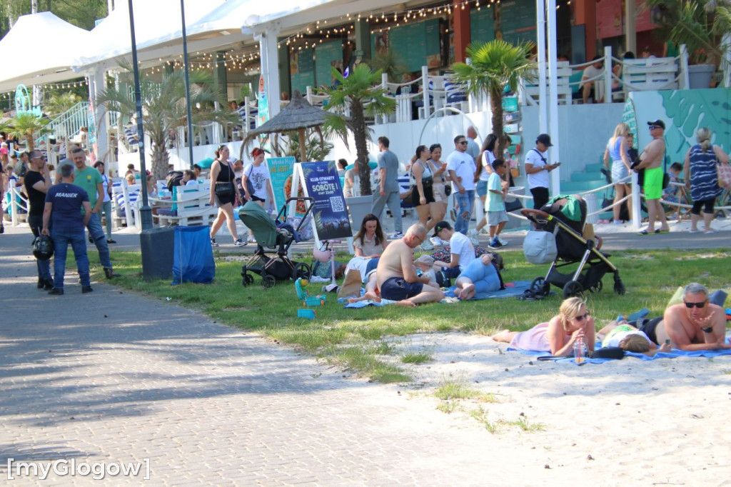 Tłumy na plaży