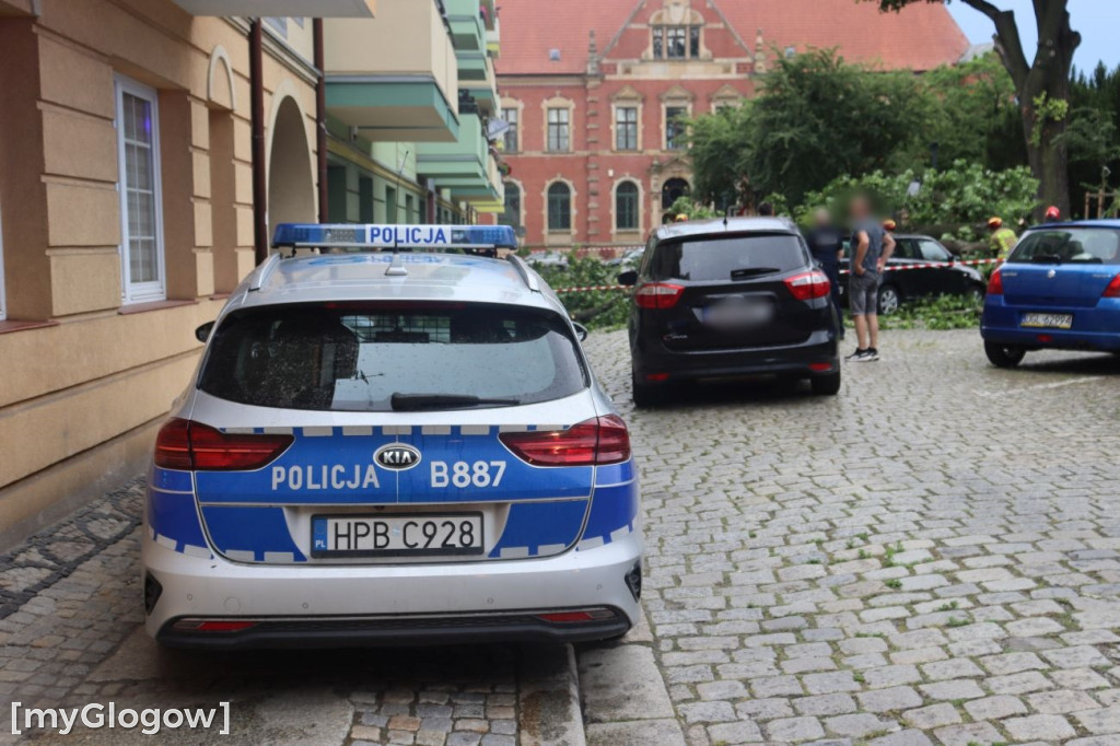 Wichura zniszczyła auta w Głogowie
