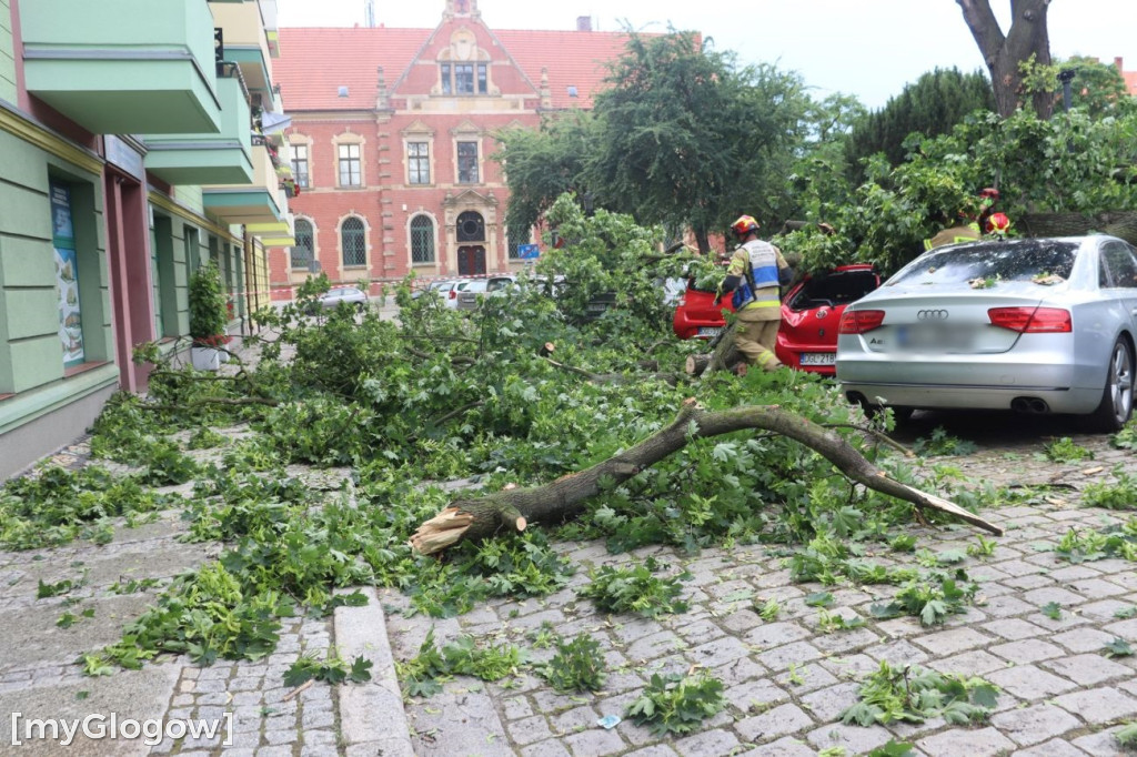 Wichura zniszczyła auta w Głogowie