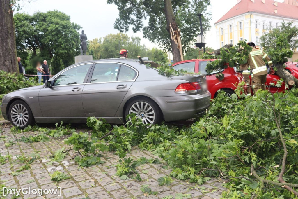 Wichura zniszczyła auta w Głogowie