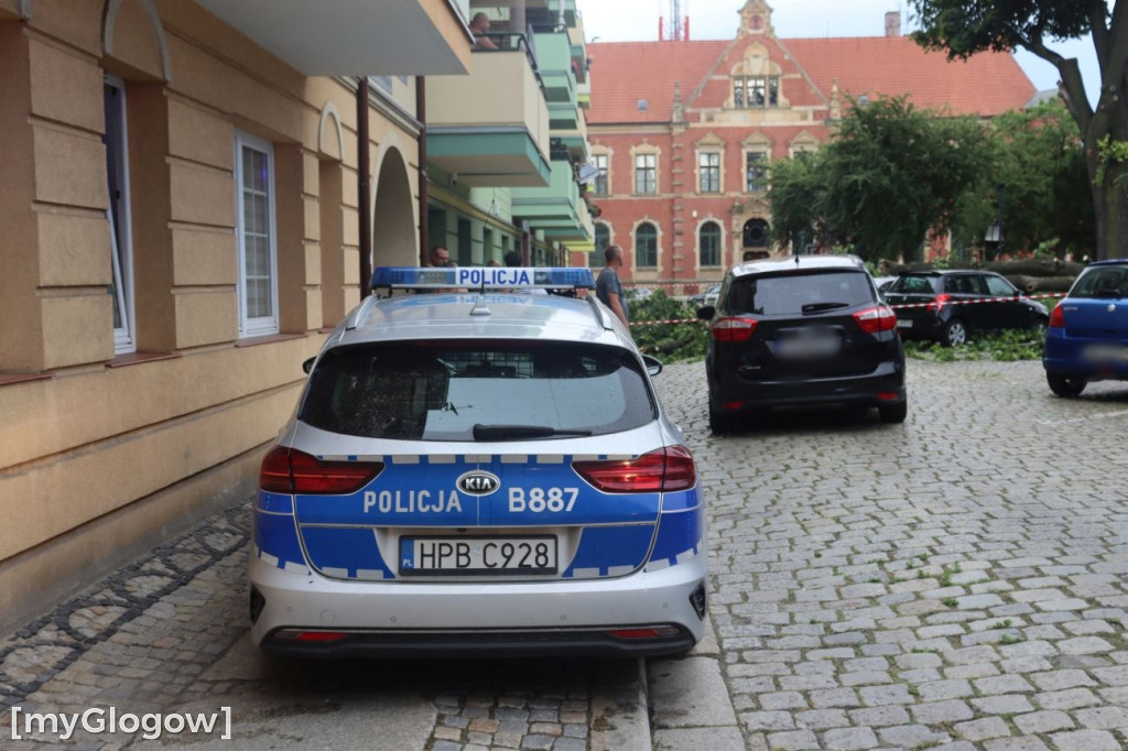 Wichura zniszczyła auta w Głogowie