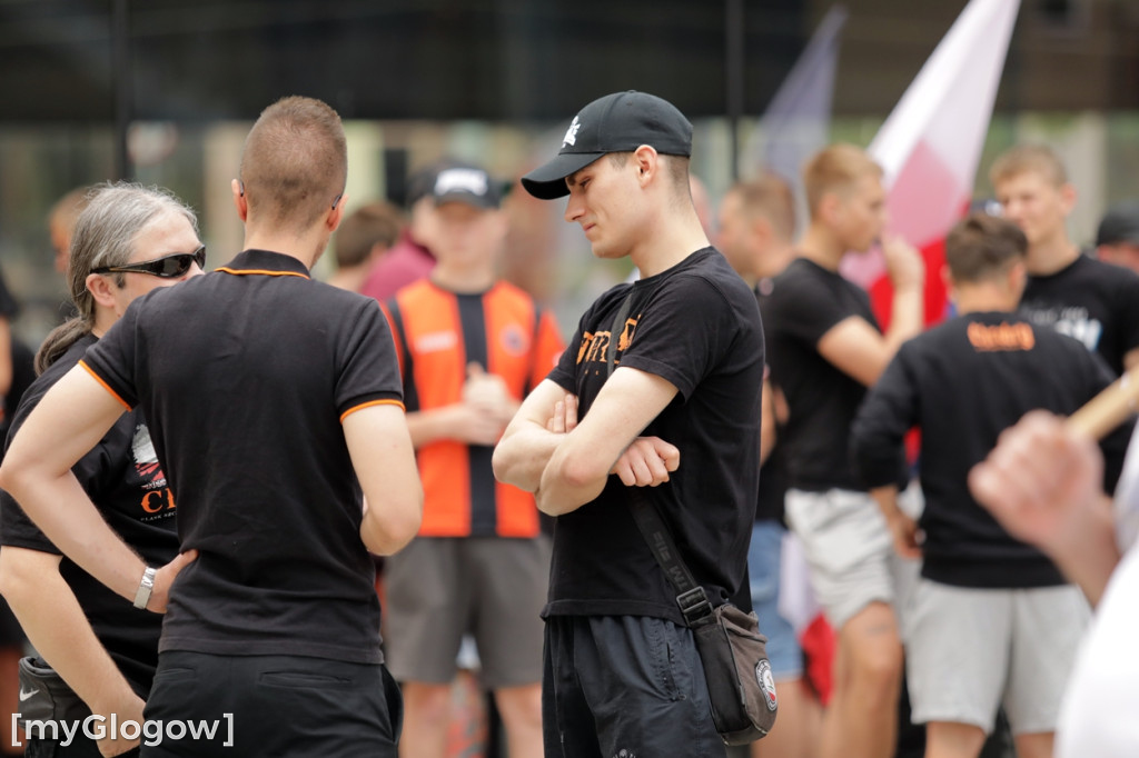 Protest w Głogowie przeciwko nielegalnym migrantom