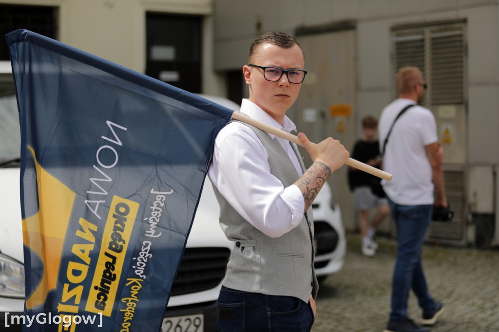 Protest w Głogowie przeciwko nielegalnym migrantom