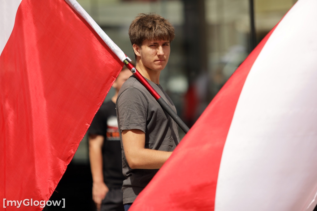 Protest w Głogowie przeciwko nielegalnym migrantom
