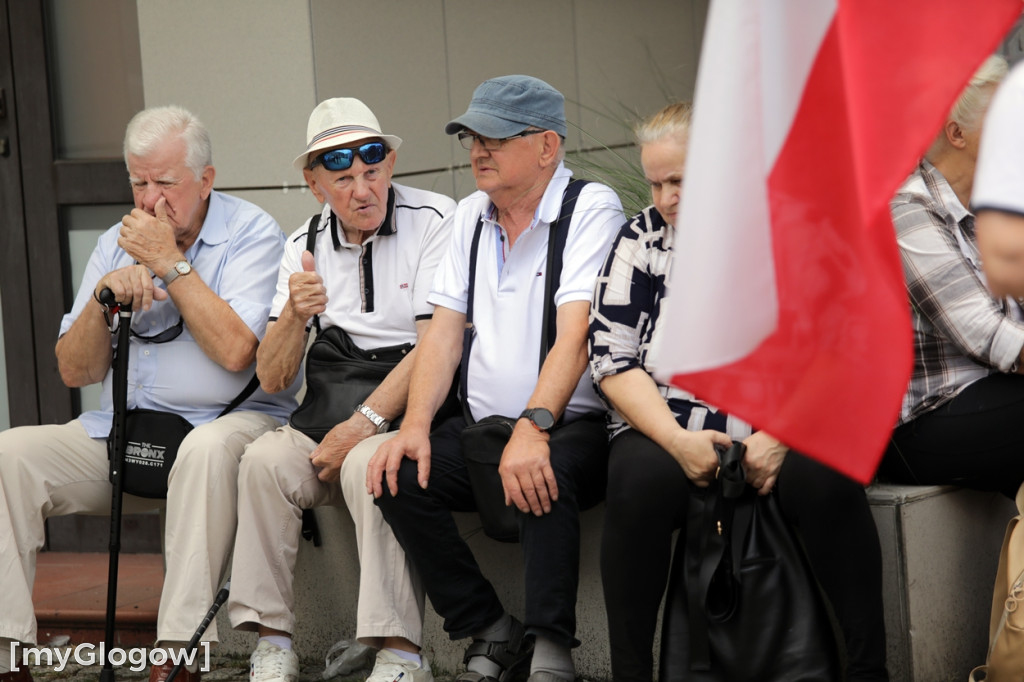 Protest w Głogowie przeciwko nielegalnym migrantom