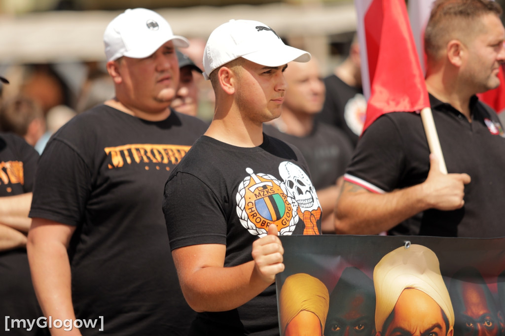 Protest w Głogowie przeciwko nielegalnym migrantom