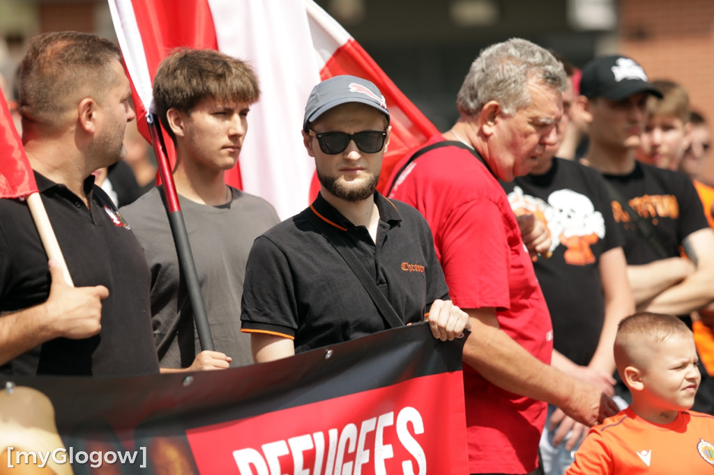 Protest w Głogowie przeciwko nielegalnym migrantom
