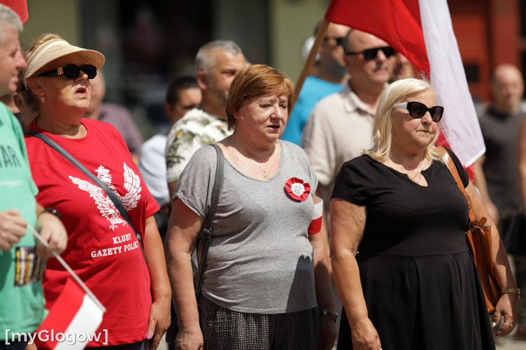 Protest w Głogowie przeciwko nielegalnym migrantom