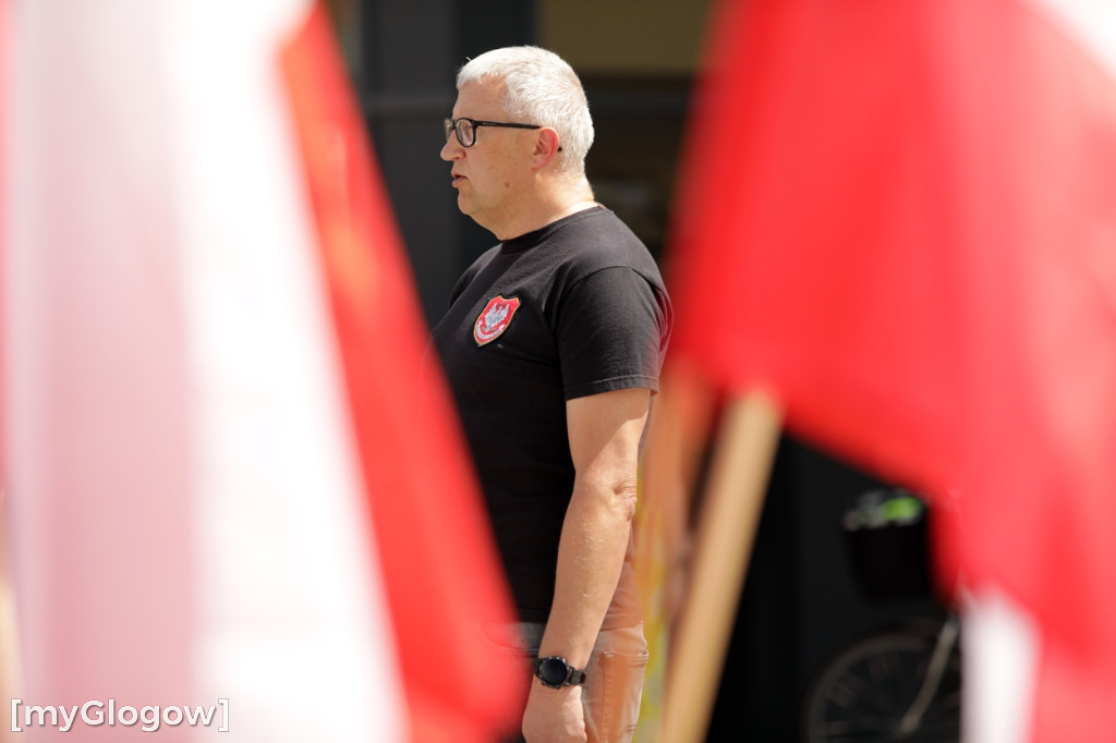 Protest w Głogowie przeciwko nielegalnym migrantom