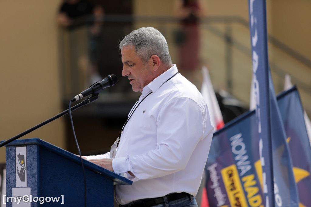 Protest w Głogowie przeciwko nielegalnym migrantom