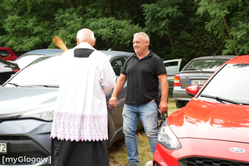 Święcenie aut na Gorze Św. Anny