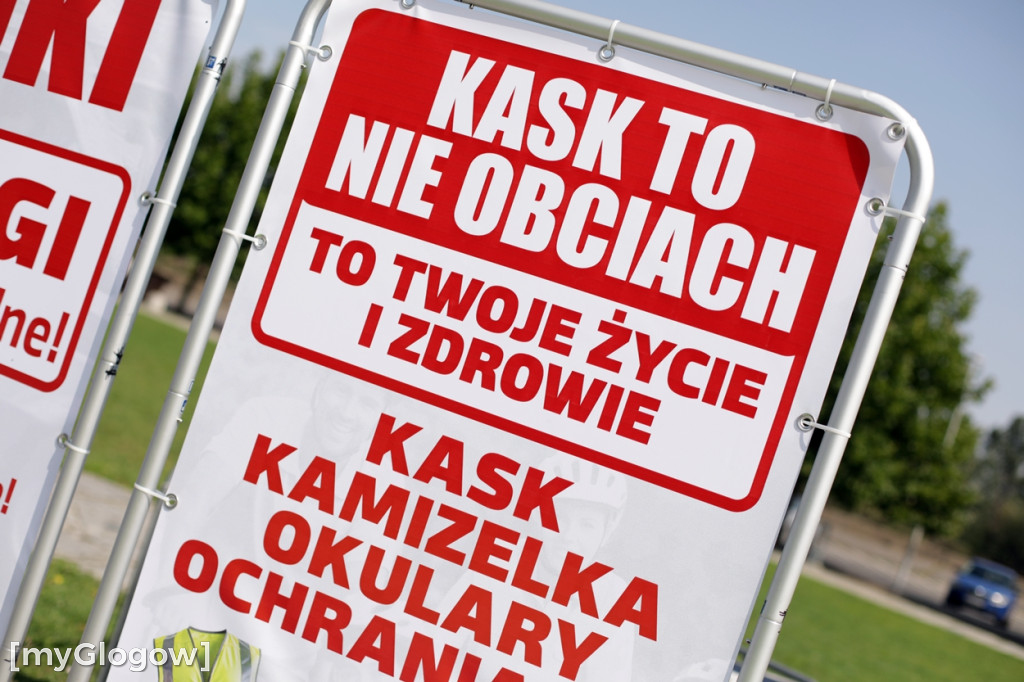 Taka akcja w Głogowie! Zachęcają do jazdy w kasku