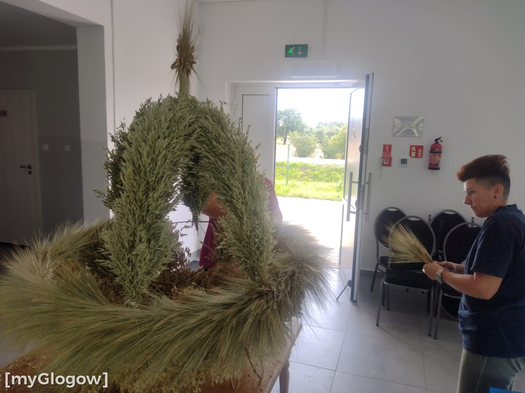 Tak powstaje wieniec dożynkowy we wsi pod Głogowem