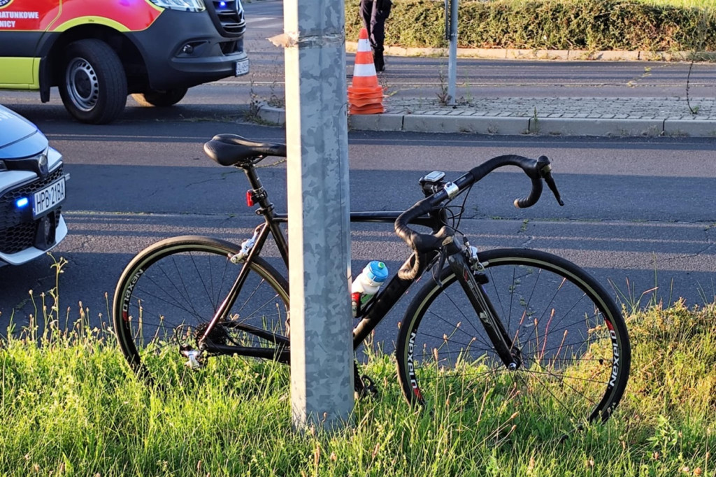 Potrącenie rowerzysty