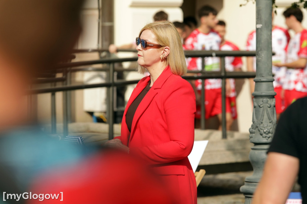 Szczypiorniści Chrobrego Głogów na rynku
