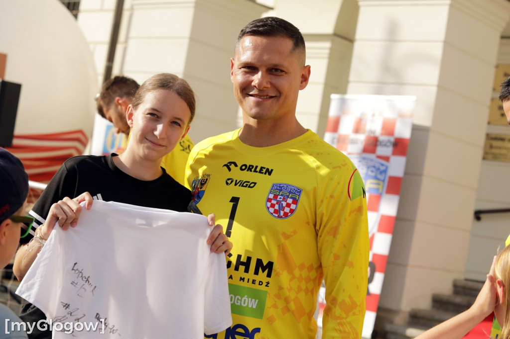 Szczypiorniści Chrobrego Głogów na rynku