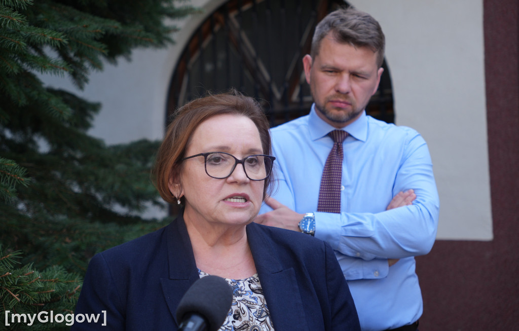 Anna Zalewska w Głogowie. Ostro o wiatrakach
