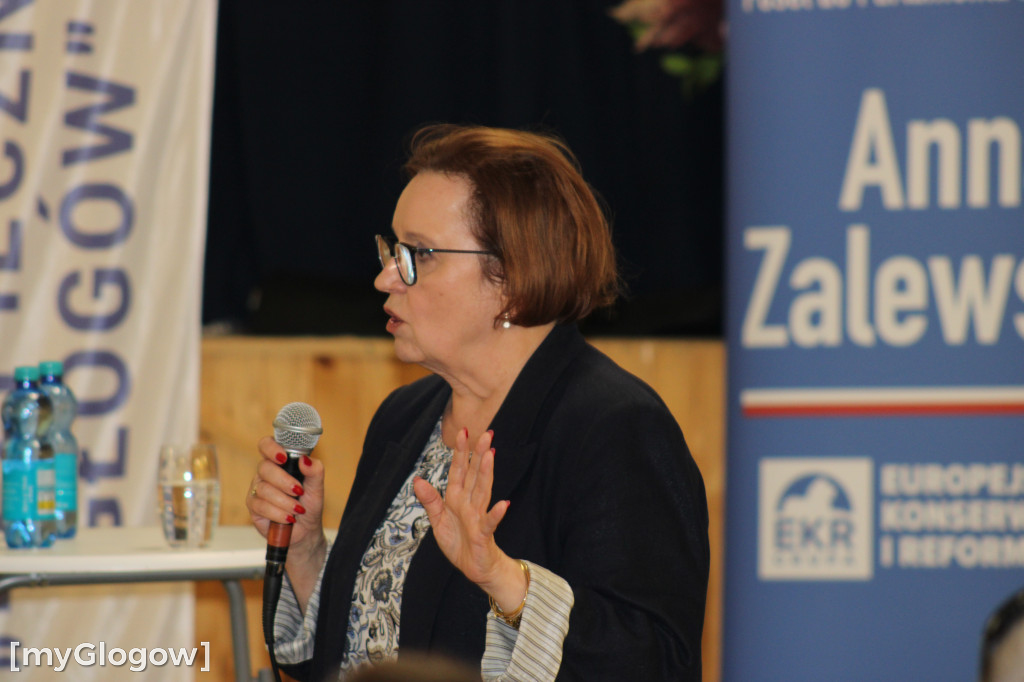Anna Zalewska w Głogowie. Ostro o wiatrakach