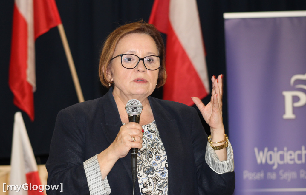 Anna Zalewska w Głogowie. Ostro o wiatrakach